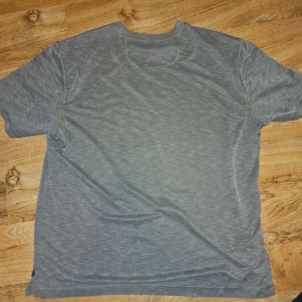 Tommy Bahama Mens short Sleeve T-Shirt Olive Green Slub Knit Crewneck Tee Large - Picture 6 of 8